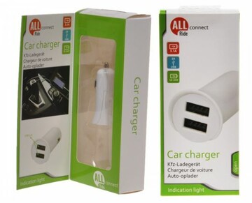 Kfz-Ladeger�t mit doppeltem USB 12V/24V (609740)