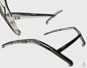 H-Lampenb�gel 3-teilig mit LED passend f�r Scania NG