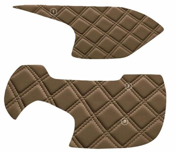 Armaturabdeckung 2teilig passend f�r DAF XG/XG+ ab Bj. 2022 - Waffelleder