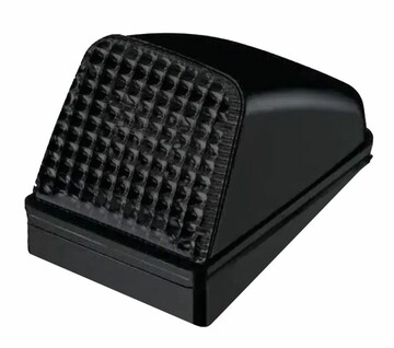 Toplampe mit LED wei� / Glas smoke / Basis flach