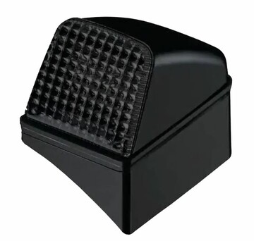 Toplampe mit LED wei� / Glas smoke / Basis links oder rechts