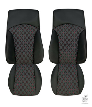 Sitzbez�ge passend f�r DAF XG Beifahrer Klappstuhl - PU LIGHT Line