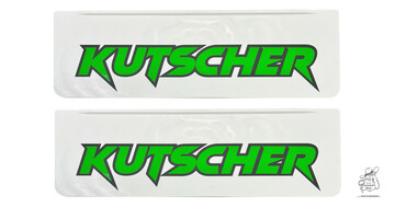 Schmutzf�nger mit Wulst (Paar) 70x25cm inkl. zweifarbiger Beschriftung