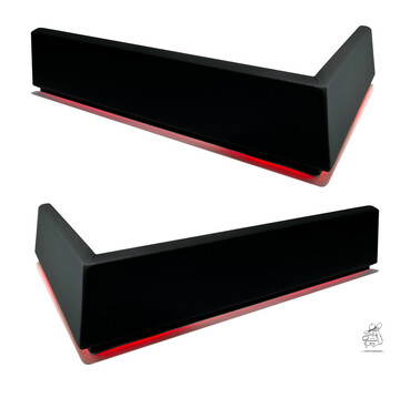 Beleuchtete Sitzsockelverkleidung aus Holz passend f�r Volvo FH5