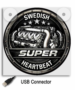 Leuchtkasten 17x17  "Swedish Heartbeat"