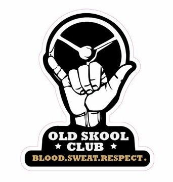 DTS Aufkleber Old Skool Club Hand