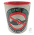 Wei�e Tasse "Koleka" mit roter Innenseite und dem Aufdruck "FAIRTRADE DRIVER NO KOLEKA INSIDE".