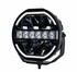 Runder, schwarzer Strands Siberia Skylord LED-Fernscheinwerfer mit wei�er Ring-Positionsleuchte und zentralen LEDs.