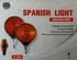 DTS Spanish Light LED Leuchten in Rot und Orange, darunter runde Spiegelleuchten.