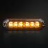 LED Blitzer Dark Knight mit mehreren leuchtenden gelben LEDs in dunklem Geh�use. Strands Logo.