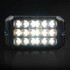 Strands Dark Knight LED Blitzer in Schwarz mit leuchtenden wei�en und gelben LEDs.