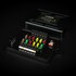 Die offene schwarze Commander12 Gen2 Relaisbox zeigt bunte Sicherungen und Anschl�sse. Aufschrift: LEDSON COMMANDER12.