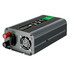 Grauer Power Inverter "Pure Sine Wave" 300W/600W Peak mit L�fter, Batterieanschl�ssen und Sicherungsfach.