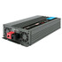 Grauer Power Inverter 3000 aus Aluminiumlegierung mit L�ftern und Batterie-Anschluss.