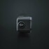 Schwarzer Strands NUUK D-LINE Lichtbalken, Endansicht mit Strands Logo und dunklem Geh�use.