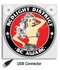 Leuchtkasten 17x17  "Redlight District - Be Aware"