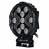 Runde schwarze LED-Arbeitsleuchte X-SPIDER mit 9 LEDs und Aluminiumgeh�use.