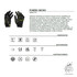 Schwarze Arbeitshandschuhe "GECKO" mit gelben Akzenten, Polyester/Elasthan, Mikrofaser-Handfl�che.