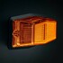 Orange LED Positionslicht mit Warnlichtfunktion, korrosionsfreies Polycarbonat.