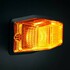Orange LED Positionslicht mit integriertem Warnlicht, korrosionsfreies Polycarbonat.