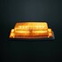 Orange LED Warnleuchte "Amber" mit "Strands" Logo. Korrosionsfreies Polycarbonat, IP69K.