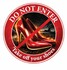 DTS Aufkleber Do not Enter - Take off your high heels
