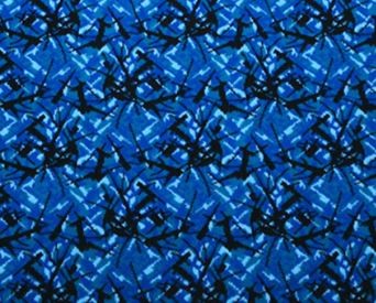 Pl�sh blau/schwarz