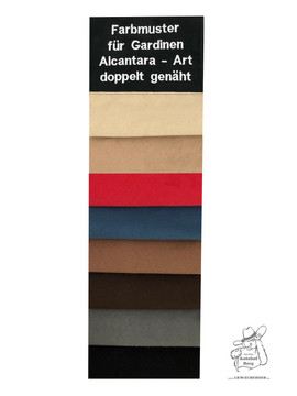 Farb-Muster - Wildlederimitat doppelt gen�ht